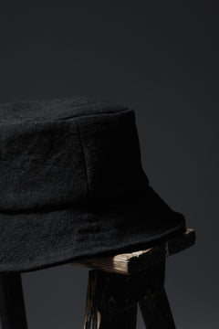 Load image into Gallery viewer, ierib exclusive Bucket Hat / Heavy Linen Canvas (BLACK EDITON)