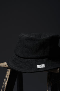 Load image into Gallery viewer, ierib exclusive Bucket Hat / Heavy Linen Canvas (BLACK EDITON)