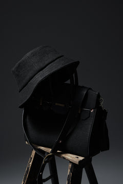 Load image into Gallery viewer, ierib exclusive Bucket Hat / Heavy Linen Canvas (BLACK EDITON)