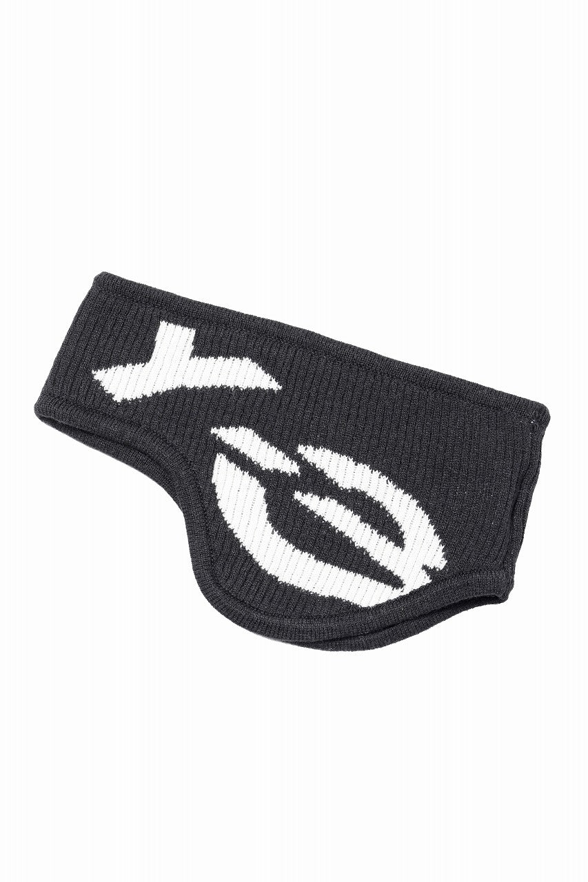 Load image into Gallery viewer, Y-3 Yohji Yamamoto GRAPHIC LOGO HEADBAND (BLACK x CREAM WHITE)