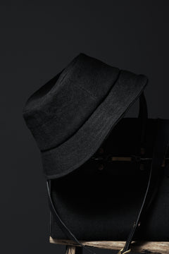 Load image into Gallery viewer, ierib exclusive Bucket Hat / Heavy Linen Canvas (BLACK EDITON)