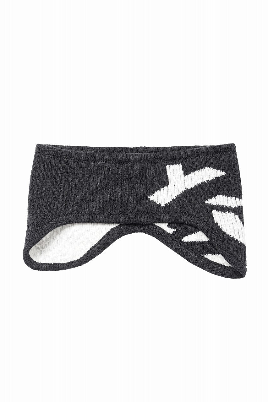 Load image into Gallery viewer, Y-3 Yohji Yamamoto GRAPHIC LOGO HEADBAND (BLACK x CREAM WHITE)