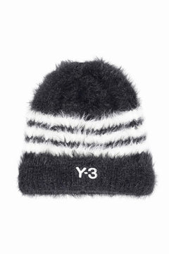 Load image into Gallery viewer, Y-3 Yohji Yamamoto STRIPES BEANIE (BLACK x CREAM WHITE)