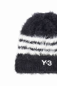 Load image into Gallery viewer, Y-3 Yohji Yamamoto STRIPES BEANIE (BLACK x CREAM WHITE)