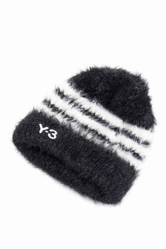 Load image into Gallery viewer, Y-3 Yohji Yamamoto STRIPES BEANIE (BLACK x CREAM WHITE)