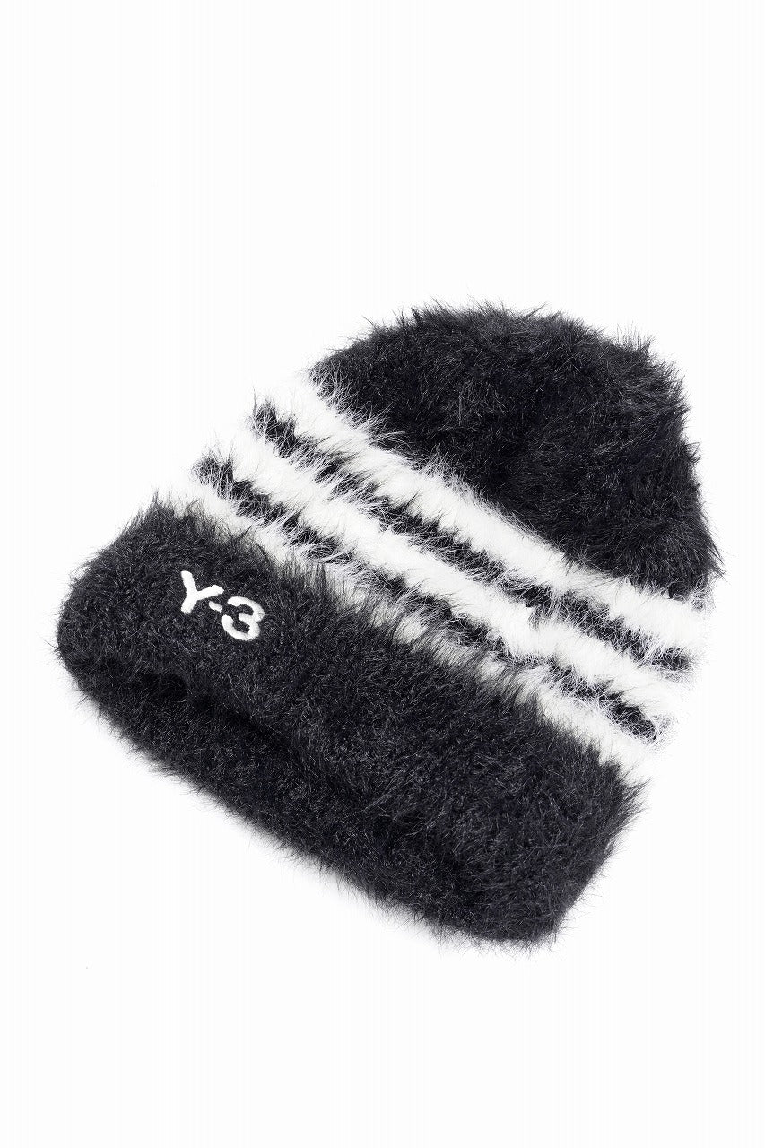 Load image into Gallery viewer, Y-3 Yohji Yamamoto STRIPES BEANIE (BLACK x CREAM WHITE)