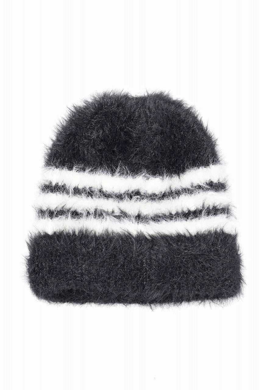 Load image into Gallery viewer, Y-3 Yohji Yamamoto STRIPES BEANIE (BLACK x CREAM WHITE)