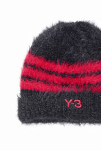 Load image into Gallery viewer, Y-3 Yohji Yamamoto STRIPES BEANIE (BLACK x SCARLET)