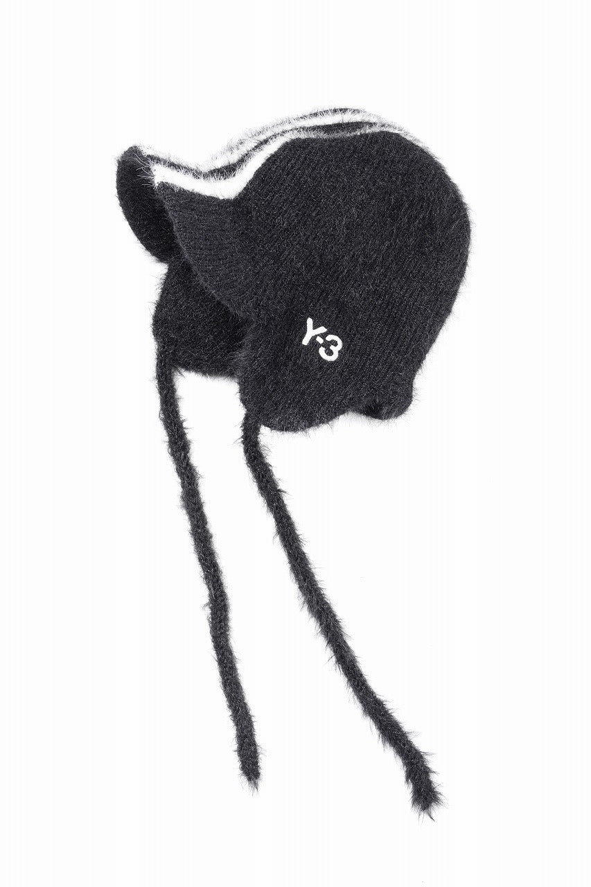 Load image into Gallery viewer, Y-3 Yohji Yamamoto STRIPES BONNET (BLACK x CREAM WHITE)