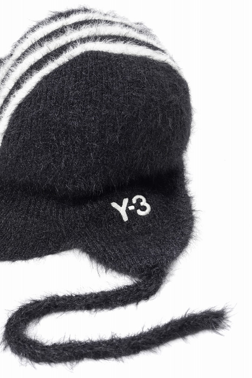 Load image into Gallery viewer, Y-3 Yohji Yamamoto STRIPES BONNET (BLACK x CREAM WHITE)