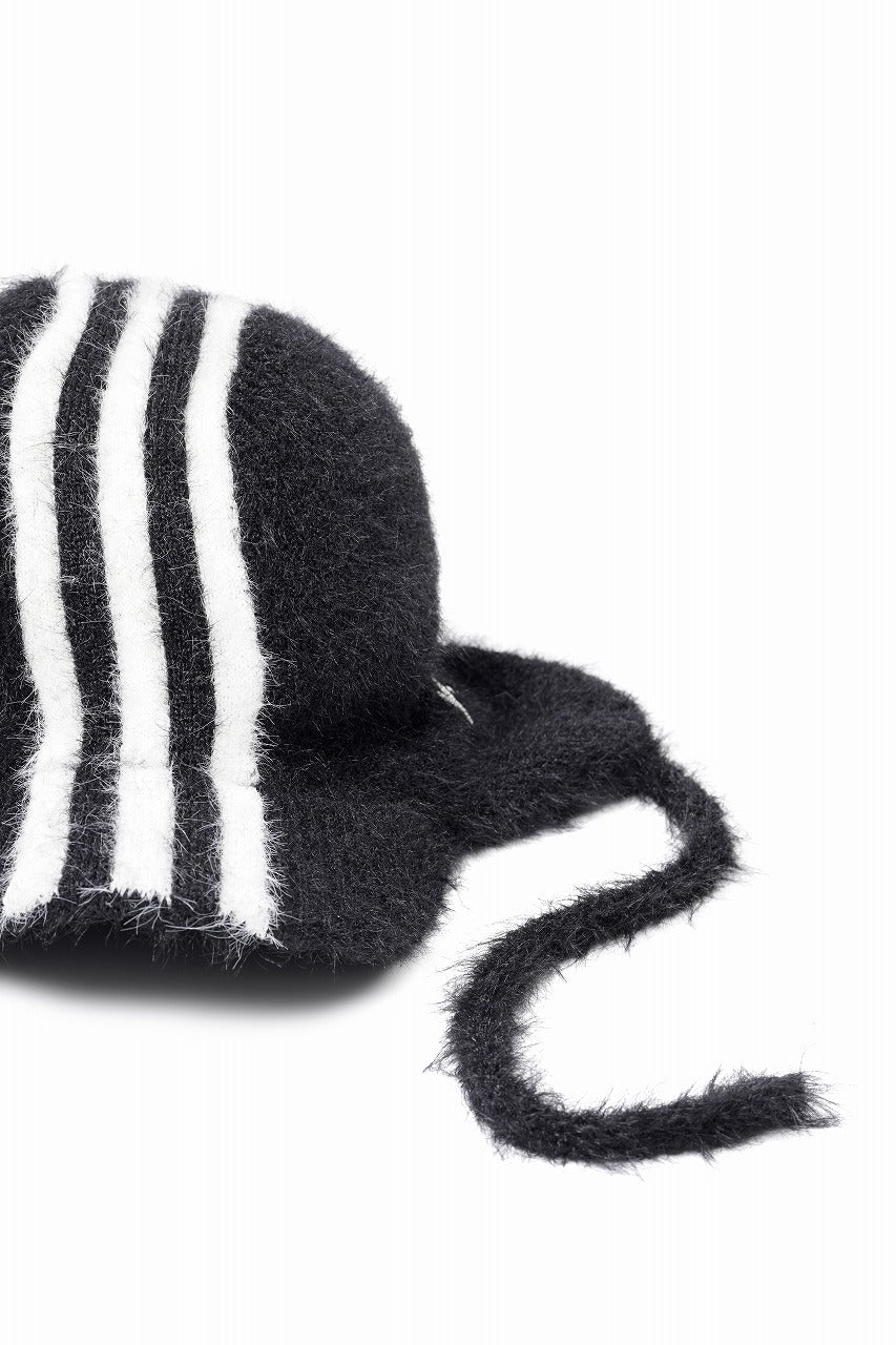 Load image into Gallery viewer, Y-3 Yohji Yamamoto STRIPES BONNET (BLACK x CREAM WHITE)