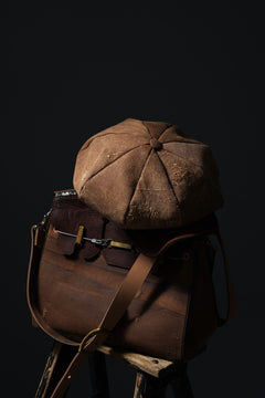 Load image into Gallery viewer, ierib exclusive Casquette / Vintage SAKABUKURO × Lamb Suede Leather (BROWN #A)