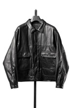 画像をギャラリービューアに読み込む, A LEATHER Trucker Jacket / LUXE COWHIDE (BLACK)