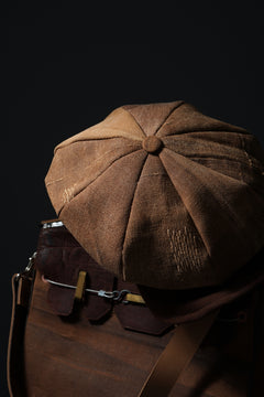 Load image into Gallery viewer, ierib exclusive Casquette / Vintage SAKABUKURO × Lamb Suede Leather (BROWN #B)