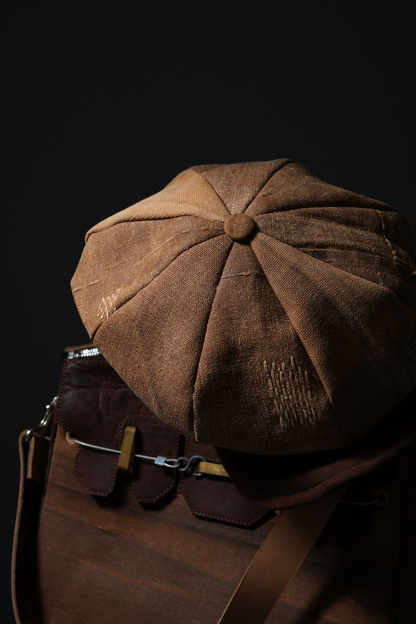 Load image into Gallery viewer, ierib exclusive Casquette / Vintage SAKABUKURO × Lamb Suede Leather (BROWN #B)