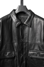 画像をギャラリービューアに読み込む, A LEATHER Trucker Jacket / LUXE COWHIDE (BLACK)