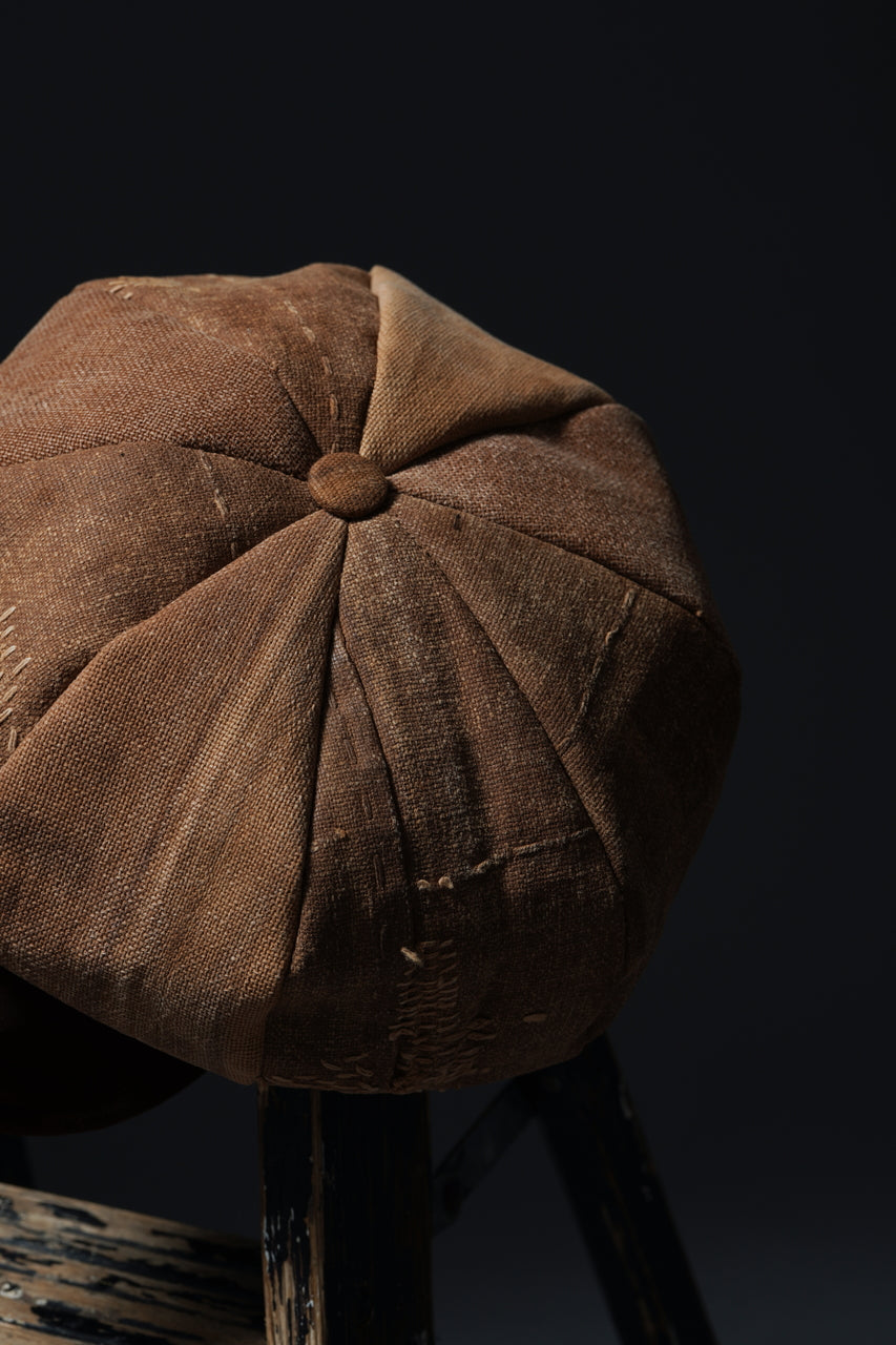 Load image into Gallery viewer, ierib exclusive Casquette / Vintage SAKABUKURO × Lamb Suede Leather (BROWN #B)