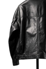 画像をギャラリービューアに読み込む, A LEATHER Trucker Jacket / LUXE COWHIDE (BLACK)