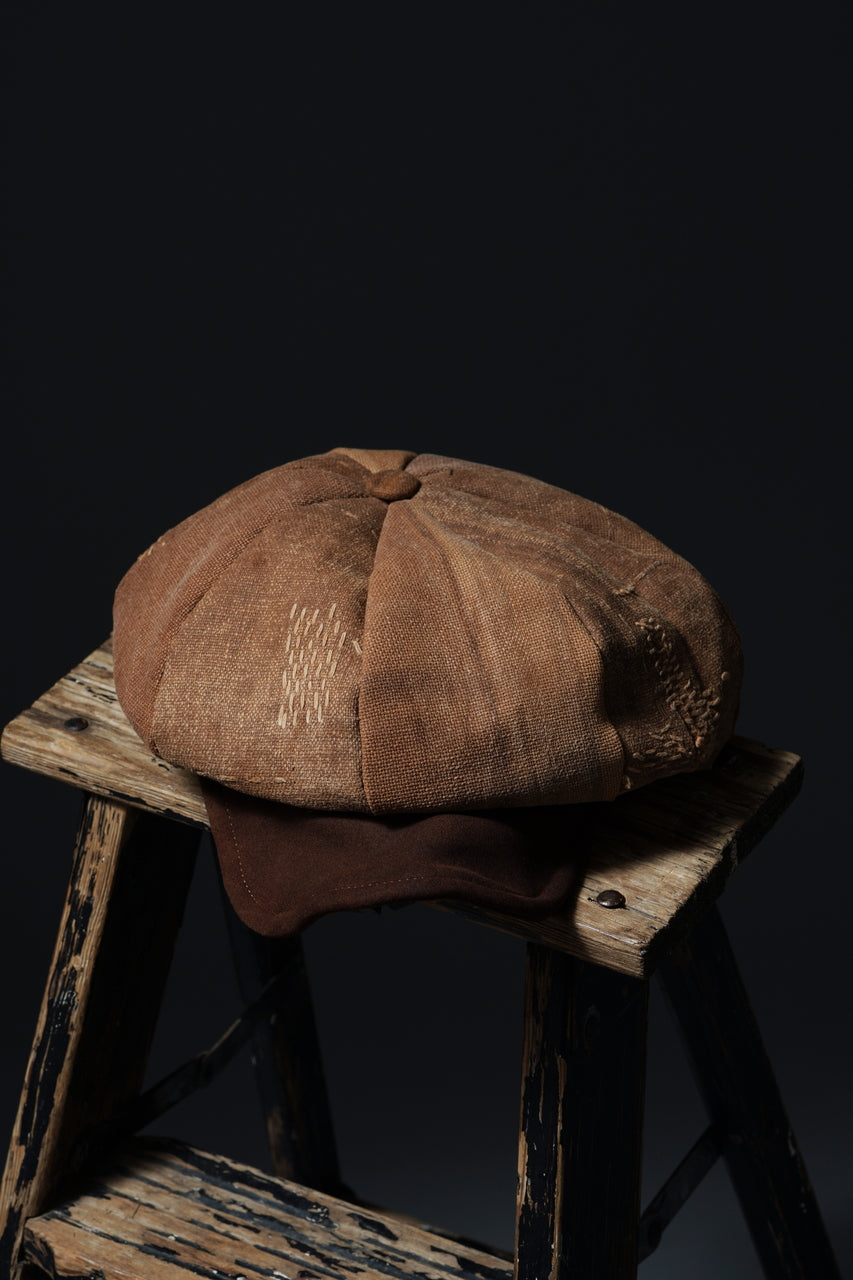 Load image into Gallery viewer, ierib exclusive Casquette / Vintage SAKABUKURO × Lamb Suede Leather (BROWN #B)