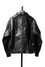 画像をギャラリービューアに読み込む, A LEATHER Trucker Jacket / LUXE COWHIDE (BLACK)