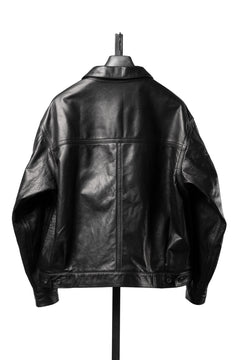 画像をギャラリービューアに読み込む, A LEATHER Trucker Jacket / LUXE COWHIDE (BLACK)