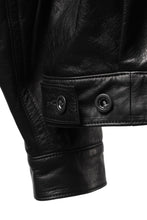 画像をギャラリービューアに読み込む, A LEATHER Trucker Jacket / LUXE COWHIDE (BLACK)