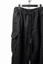 Load image into Gallery viewer, LASTMAN M47 LINEN DENIM CARGO PANTS (BLACK)