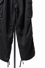 Load image into Gallery viewer, LASTMAN M47 LINEN DENIM CARGO PANTS (BLACK)