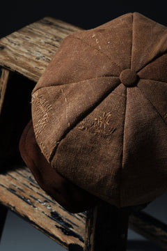 Load image into Gallery viewer, ierib exclusive Casquette / Vintage SAKABUKURO × Lamb Suede Leather (BROWN #A)