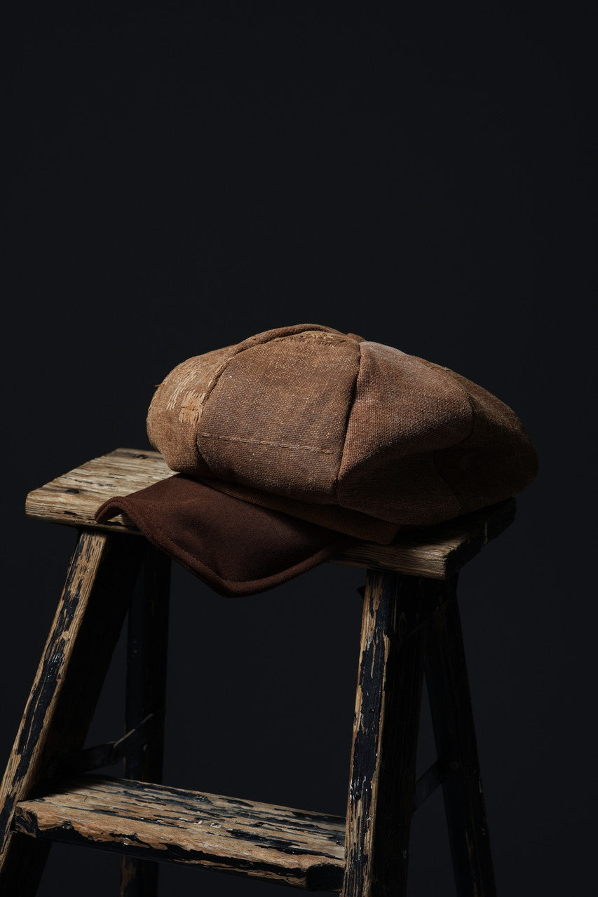 Load image into Gallery viewer, ierib exclusive Casquette / Vintage SAKABUKURO × Lamb Suede Leather (BROWN #A)