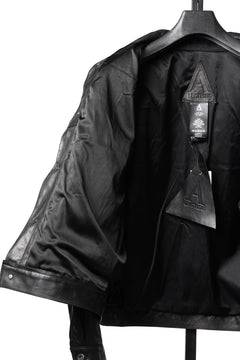 画像をギャラリービューアに読み込む, A LEATHER Trucker Jacket / LUXE COWHIDE (BLACK)