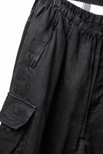 Load image into Gallery viewer, LASTMAN M47 LINEN DENIM CARGO PANTS (BLACK)