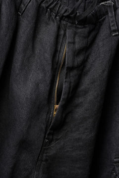 Load image into Gallery viewer, LASTMAN M47 LINEN DENIM CARGO PANTS (BLACK)