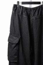 Load image into Gallery viewer, LASTMAN M47 LINEN DENIM CARGO PANTS (BLACK)