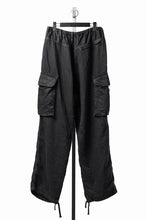 Load image into Gallery viewer, LASTMAN M47 LINEN DENIM CARGO PANTS (BLACK)