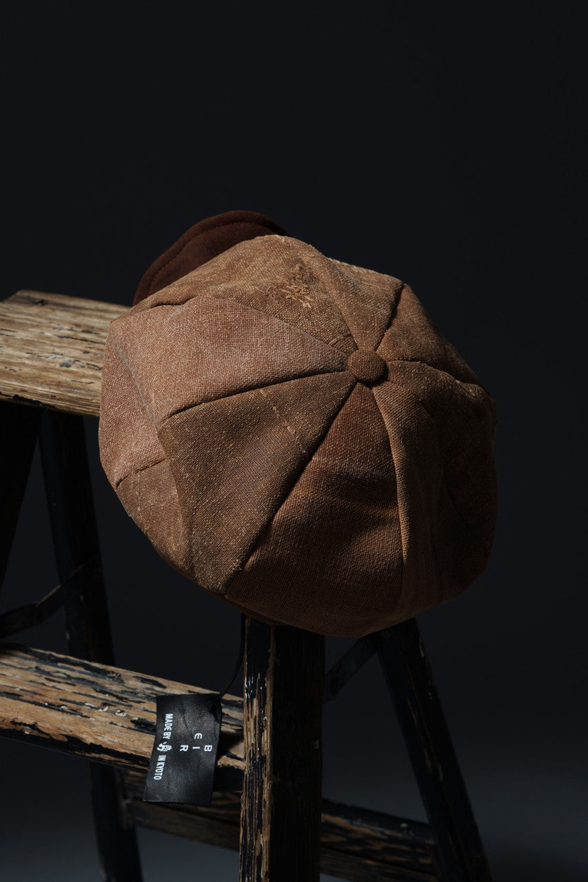 Load image into Gallery viewer, ierib exclusive Casquette / Vintage SAKABUKURO × Lamb Suede Leather (BROWN #A)