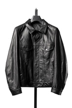 画像をギャラリービューアに読み込む, A LEATHER 3rd Jacket / SMOOTH COWHIDE (BLACK)