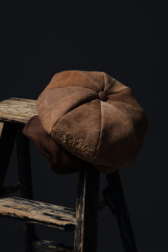 Load image into Gallery viewer, ierib exclusive Casquette / Vintage SAKABUKURO × Lamb Suede Leather (BROWN #B)