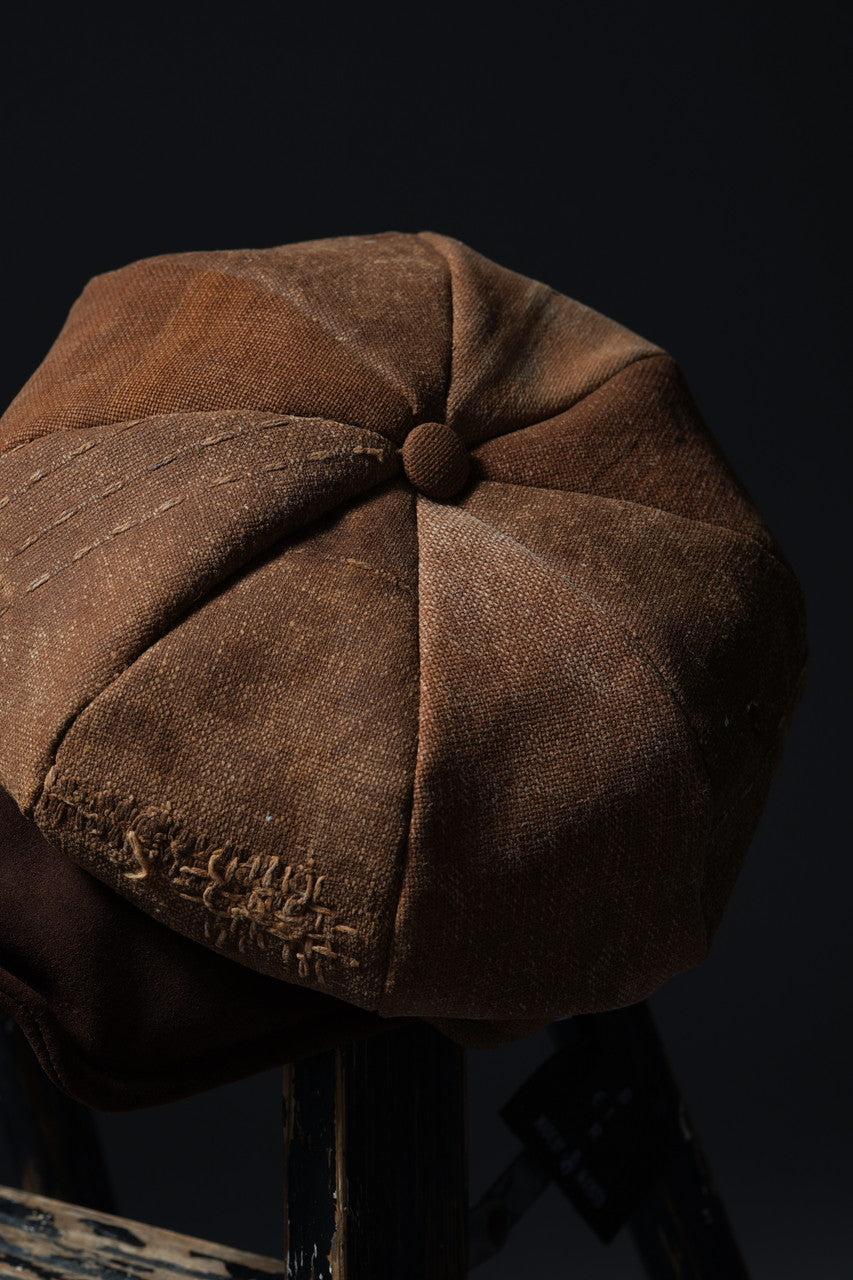 Load image into Gallery viewer, ierib exclusive Casquette / Vintage SAKABUKURO × Lamb Suede Leather (BROWN #B)