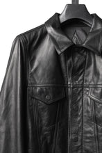 画像をギャラリービューアに読み込む, A LEATHER 3rd Jacket / SMOOTH COWHIDE (BLACK)