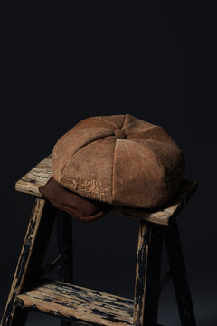 Load image into Gallery viewer, ierib exclusive Casquette / Vintage SAKABUKURO × Lamb Suede Leather (BROWN #B)