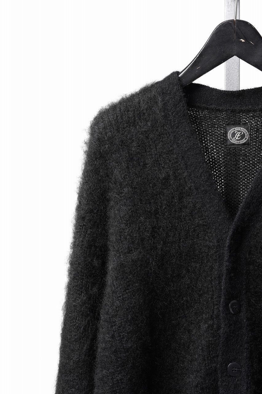 Load image into Gallery viewer, FULLCOUNT 3775 KID MOHAIR CARDIGAN (BLACK)