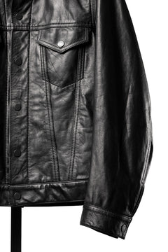 画像をギャラリービューアに読み込む, A LEATHER 3rd Jacket / SMOOTH COWHIDE (BLACK)
