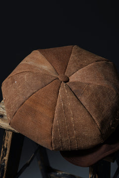 Load image into Gallery viewer, ierib exclusive Casquette / Vintage SAKABUKURO × Lamb Suede Leather (BROWN #B)