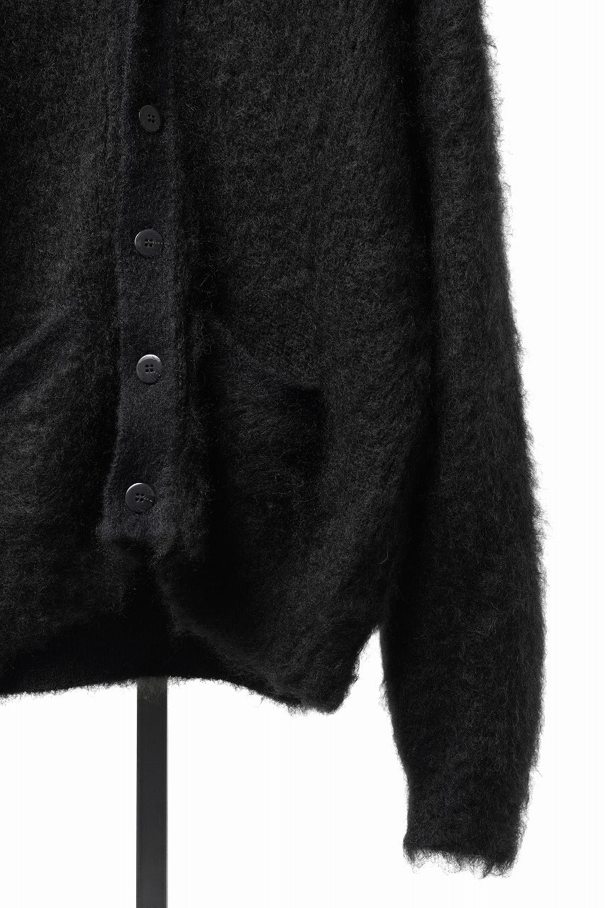 Load image into Gallery viewer, FULLCOUNT 3775 KID MOHAIR CARDIGAN (BLACK)