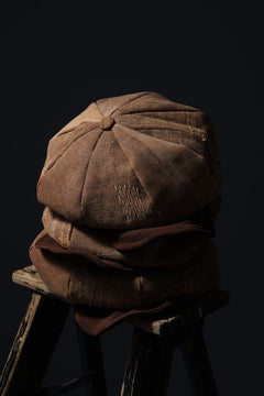 Load image into Gallery viewer, ierib exclusive Casquette / Vintage SAKABUKURO × Lamb Suede Leather (BROWN #A)
