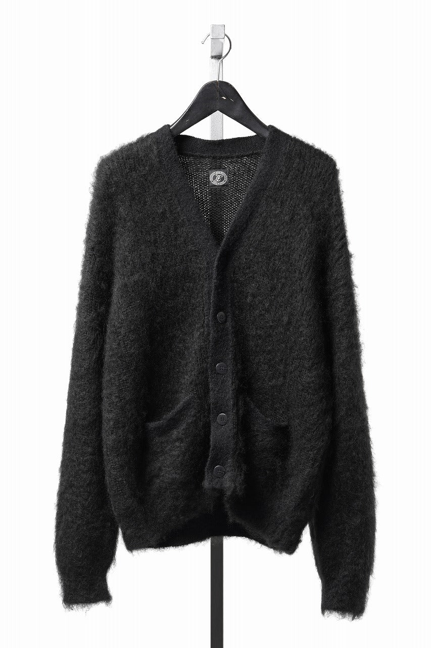 Load image into Gallery viewer, FULLCOUNT 3775 KID MOHAIR CARDIGAN (BLACK)