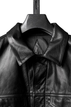 画像をギャラリービューアに読み込む, A LEATHER 3rd Jacket / SMOOTH COWHIDE (BLACK)