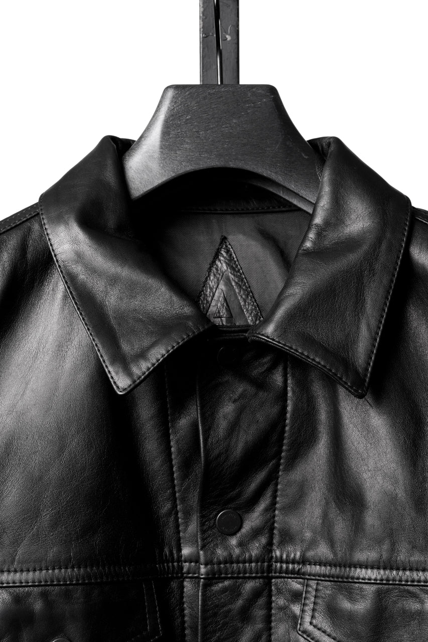 画像をギャラリービューアに読み込む, A LEATHER 3rd Jacket / SMOOTH COWHIDE (BLACK)