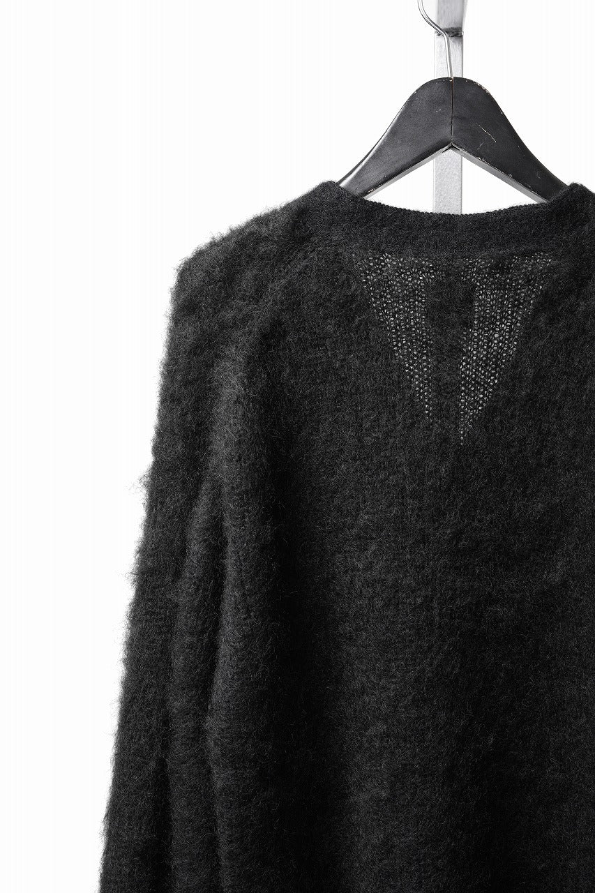 Load image into Gallery viewer, FULLCOUNT 3775 KID MOHAIR CARDIGAN (BLACK)